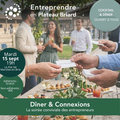 Diner et Connexions : La soirée conviviale des entrepreneurs